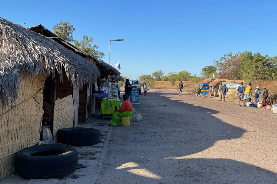 A village in the countryside in Madagascar